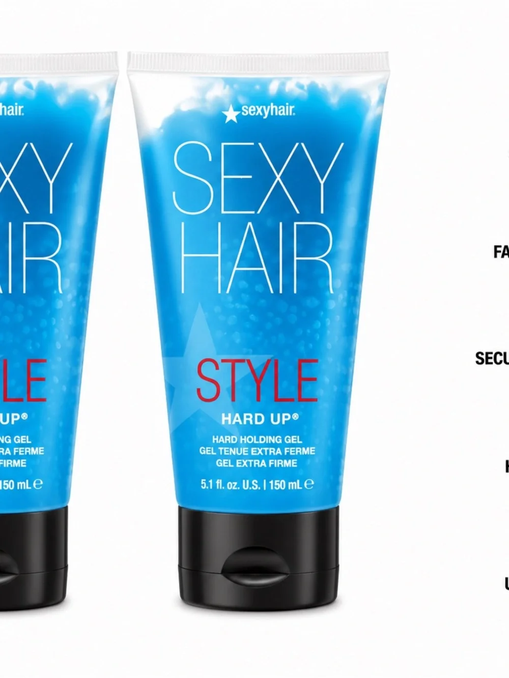 2 Pack Sexy Hair Style Hard Up Hard Holding Gel 5.1oz Extra Firm Hold